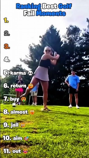 Ranking Best Golf Fail Moments