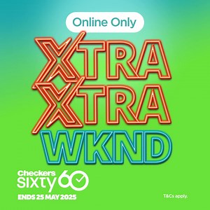 1.8M views · 1.3K reactions | ⚡ ONLINE ONLY ⚡ SAVE up to 60% on Tech, Appliances, Toys & MORE when you shop on Checkers Sixty60 this weekend! https://brnw.ch/21wSR8r. Hurry, ends Sunday 25 May 2025! While stocks last. T&Cs apply. | Checkers | Facebook