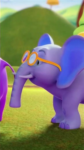 🐘 Purple Elephant Dance Song for Kids 🌈 | Fun Animal Song in 4K | Nursery Rhymes & Kids Cartoon