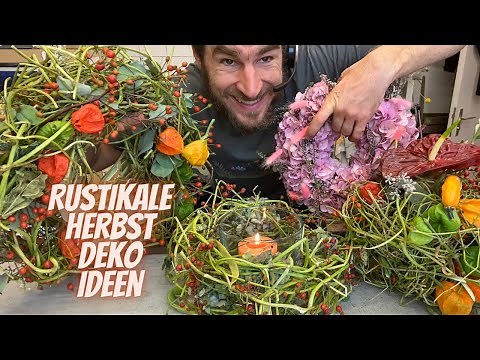 Rustikale Herbst Deko Ideen zum selber machen