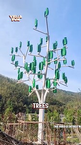Wind Tree: where design meets renewable energy. #windtree#greeninnovation#fyp#viral#foryou | Viral Fun