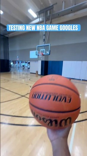 TESTING THE NEW NBA GAME GOOGLES PLAYERS WILL BE WEARING IN THE FUTURE #nba #basketball #fyp #1v1