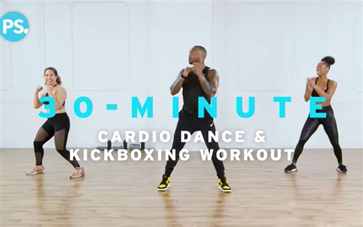 【30分钟】自由搏击操有氧训练_Dance and Cardio Kickboxing Workout