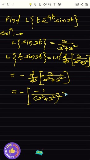 Laplace Transform using First shifting theorem _ shorts