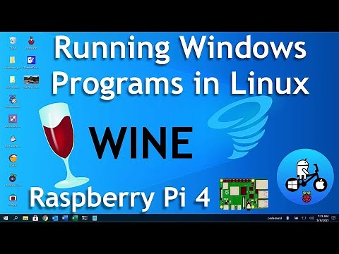 Wine. Running Windows Programs in Linux. Raspberry Pi 4 Twister OS.