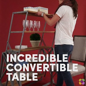 60K views · 622 reactions | With a zillion things home, we want to make sure you don't miss our favorite finds! Introducing the Incredible Convertible Dining Table. Now THIS is multifunctional. https://www.wayfair.com/vla54b09yD #YouNeedThis | Wayfair | Facebook