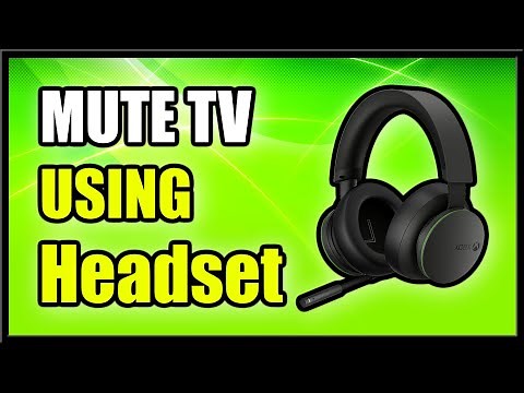 How to Mute TV using a HEADSET on Xbox One & Series X (Fast Method)