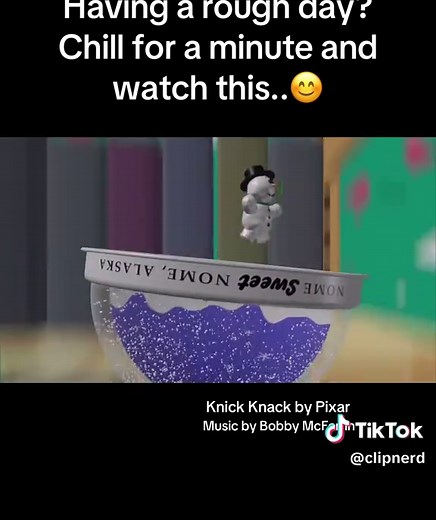 Knick Knack is a 1989 American animated short film produced by Pixar that was written and directed by John Lasseter. Knick Knack is Pixar's fourth short and the final short produced during the company's tenure as a hardware company. #clipnerd #KnickKnack #PixarShort #PixarClassic #AnimationMagic #fyp #ThrowbackPixar #90sAnimation #PixarNostalgia #SnowGlobeLife #PixarMemories #DisneyPixar #BehindTheScenes #PixarLovers #AnimationHistory #ClassicPixar #PixarFans