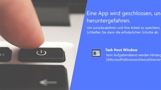 Task Host Window beim Herunterfahren: Hier die Lösung