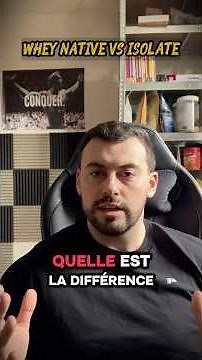 Whey native vs isolate que choisir ? #whey #wheynative #wheyisolate