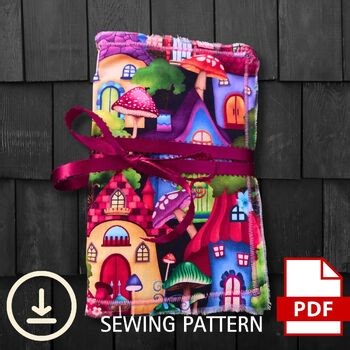 Shabby Chic Junk Journal Sewing Pattern & Tutorial-Video Included -2 sizes Easy