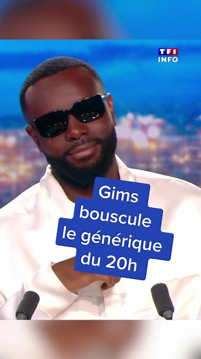 Le générique du 20H de TF1 revisité par Gims: un honneur et une institution