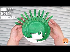 Number Match Dinosaur - Math Activity for Preschoolers