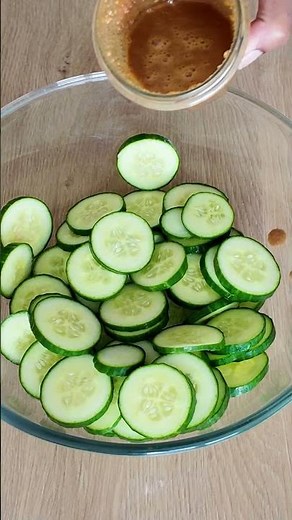 Concombres à la cacahuète ! #cuisinefacile #recetterapide #concombre