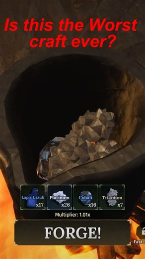 The Worst CRAFT ever in the forge on Roblox