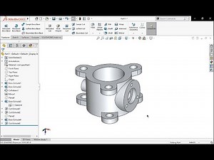 Solidworks Tutorial | Butterfly Valve body | CAD