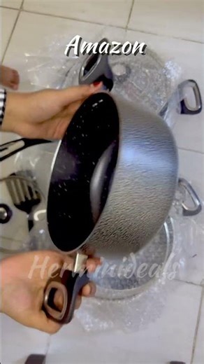 Impex nonstick granite cookware set from Amazon is a total game-changer for every kitchen! 🍳