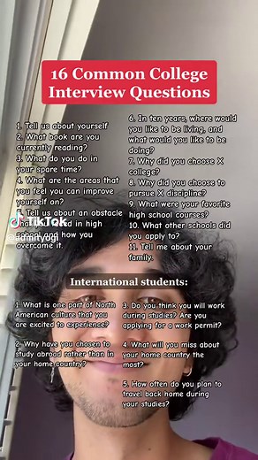 🗣️ Ace Your College Interview: Know These 16 Common Questions! 🌟🎓 Prepare with confidence for your admissions conversation #AdmissionsInsights #InterviewSuccess #collegeapps #collegeadmissions