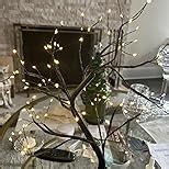 FUCHSUN 90 LED Bonsai Tree Light, Tabletop Artificial Tree Lamp for Bedroom Living Room Christmas Home Decor, Battery/USB Operated (Warm White Glow)