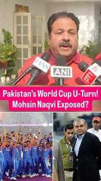 Pakistan’s World Cup U-Turn Over India Boycott | Mohsin Naqvi Exposed? #cricket #pakistan #worldcup