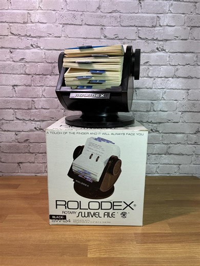 Rolodex Rotary Swivel File, Model SVV-24, Original Box, With Instructions - Etsy