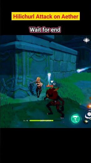 AETHER’S ULTIMATE CLUTCH! Hilichurl Horde Ambush! ⚔️🔥 #genshinimpact
