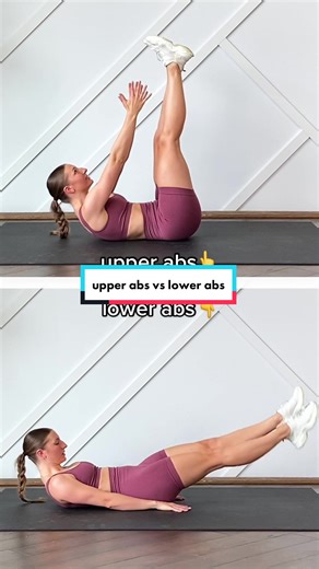 Target that whole core with these ab specific movements! Pair the upper ab and lower ab exercises for a guaranteed burn🔥🔥 #abs #core #fitness #fyp