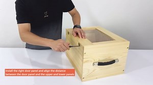 Miniature Storage Case for Collectibles, Miniature Display Cases with Magnetic Door and 6 Trays, Clear View Miniatures Transport Case (Black)