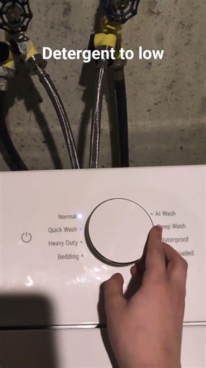 LG washing machine. Detergent to low #lg