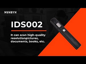 MUNBYN IDS002 can scan high-quality resolution pictures, documents, books, etc.