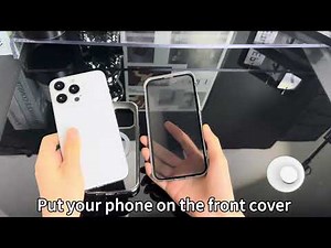 iPhone case installation instructions.