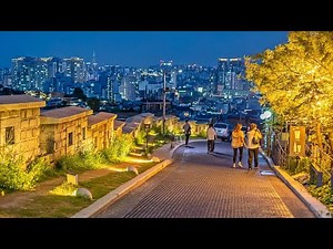 [4K] Beautiful Seoul Night Walk from Naksan Park to Dongdaemun | 서울야경명소 - 낙산공원에서 동대문까지 이어지는 성곽 데이트코스