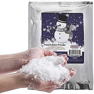 PREXTEX Instant Snow Powder - Makes 2 Gallons of Artificial Snow - Perfect for Winter Decoration, Village Displays, Holiday Crafts and Fake Snow Play and Great for Cloud Slime