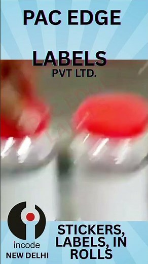 Automatic labelling of Bottles #automation #factory #labelling #labellingmachine #stickers #labels