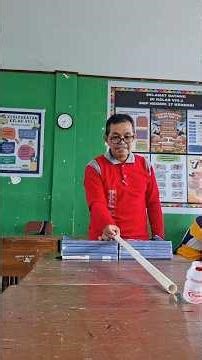 Praktek Energi kinetik, Energi potensial dan Energi Mekanik _seluncur kelereng dan botol bekas
