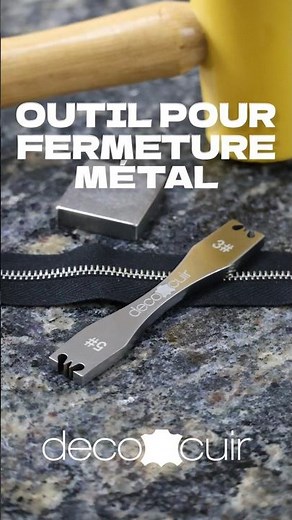 Tool for removing metal links from a zipper - Available at Deco Cuir #sewing