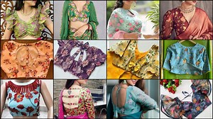 easy to stitch new model designer blouse designs for girls floral print saree blouse designs ideas | Beautiful Trends