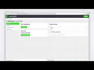 Lexmark Testing Assistant - Configuración del perfil y configuración general