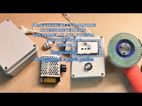 How to Build a 4000W SCR High Power Dimmer Voltage/Speed ​​Controller Video Complete