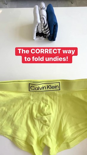 This is the correct way to fold men’s underwear in my house | The Gooch