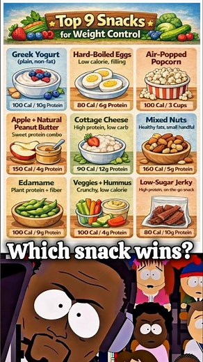 Top 9 Snacks for Weight Control 🥗 | Smart Protein Picks