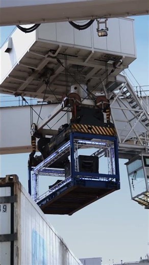 Blue Container at the heart of Central Europe