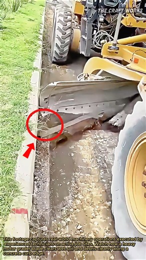Perfect Edge Scraping with Heavy Grader #industrial #machinery #skills #construction #infrastructure