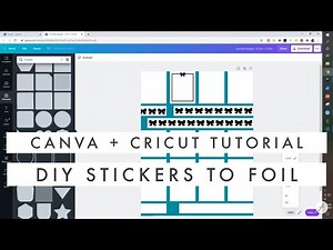 How to Create Foiled Stickers with Canva // DIY Foiling Sticker Template in Canva to Foil with Minc