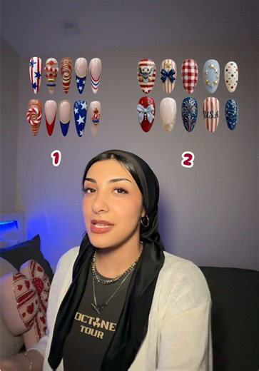 4th of July Gel X & Press-On Nail Designs