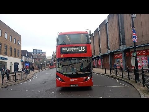 Bus Spotting in Uxbridge Transport UK Enviro400EV 3434 LG22APX Route U5 Uxbridge to Hayes