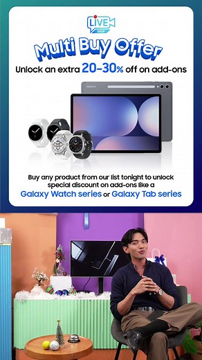 ⚡️✨ Level up your tech game. Samsung’s AI Livestream is dropping breakthrough demos, smart tips, and deals that hit different. Tune in and glow up. | Samsung