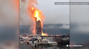 Norway breaks record for world's tallest bonfire!