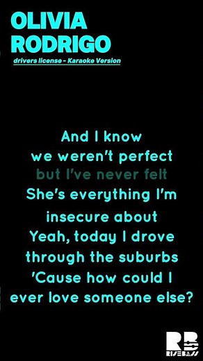Olivia Rodrigo - Drivers License | Karaoke Version
