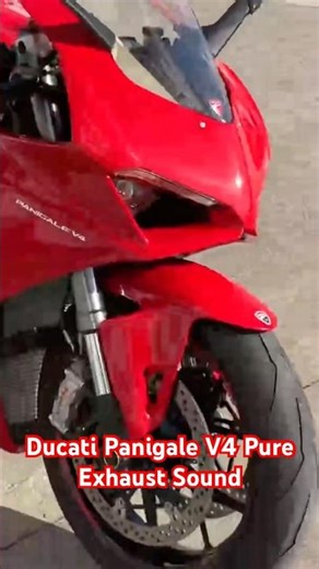 🔥 Ducati Panigale V4 Pure Exhaust Sound 🏍️